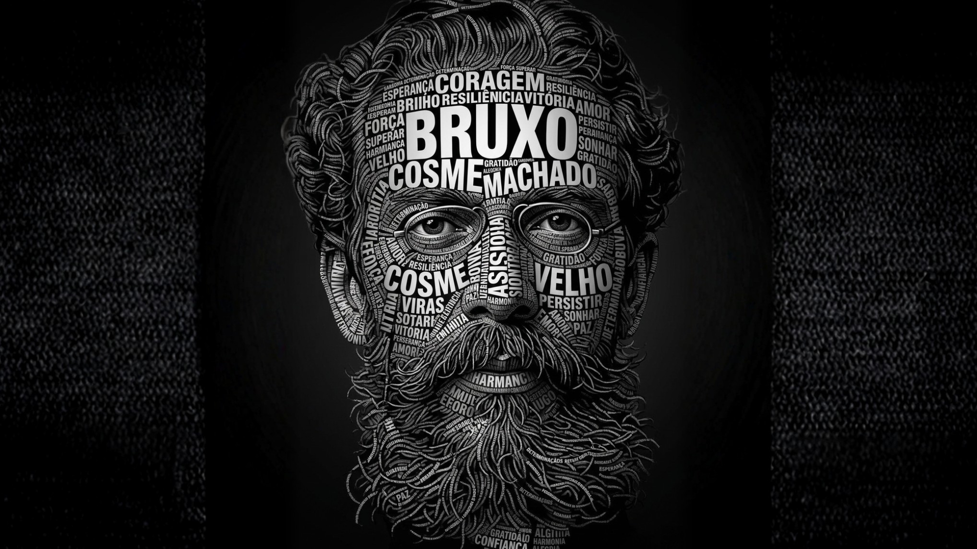imagem de Machado de Assis estilizada